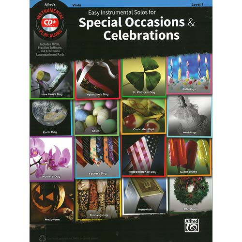 Easy Instrumental Solos for Special Occasions & Celebrations for Viola, book. 1 with CD (Alf)