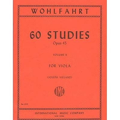 Sixty Studies, op.45, book 2, Viola; Wohlfahrt (Int)