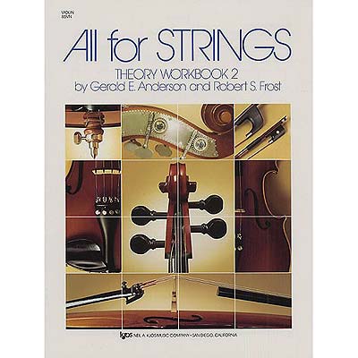 All for Strings Theory Workbook 2, for violin; Anderson/Frost (Neil A. Kjos)