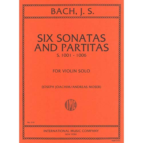 Six Sonatas & Partitas, for violin; Johann Sebastian Bach (International)