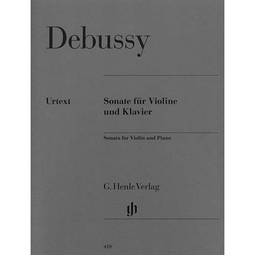 Sonata for violin and piano; Claude Debussy (Henle)