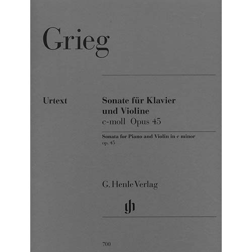 Sonata No.3 in C Minor, Op. 45, for violin and piano (urtext); Edvard Grieg (Henle)