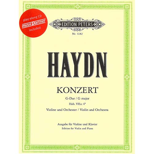 Concerto No. 2 in G Major, for violin and piano, Book/CD (Kuchler); Joseph Haydn