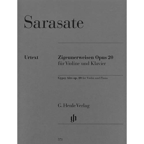 Zigeunerweisen, Op. 20, No. 1, violin and piano (urtext); Pablo de Sarasate (G. Henle Verlag)