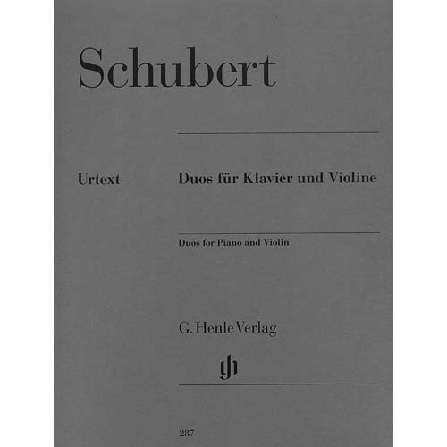 Duos for Violin and Piano (urtext); Franz Schubert (G. Henle Verlag)