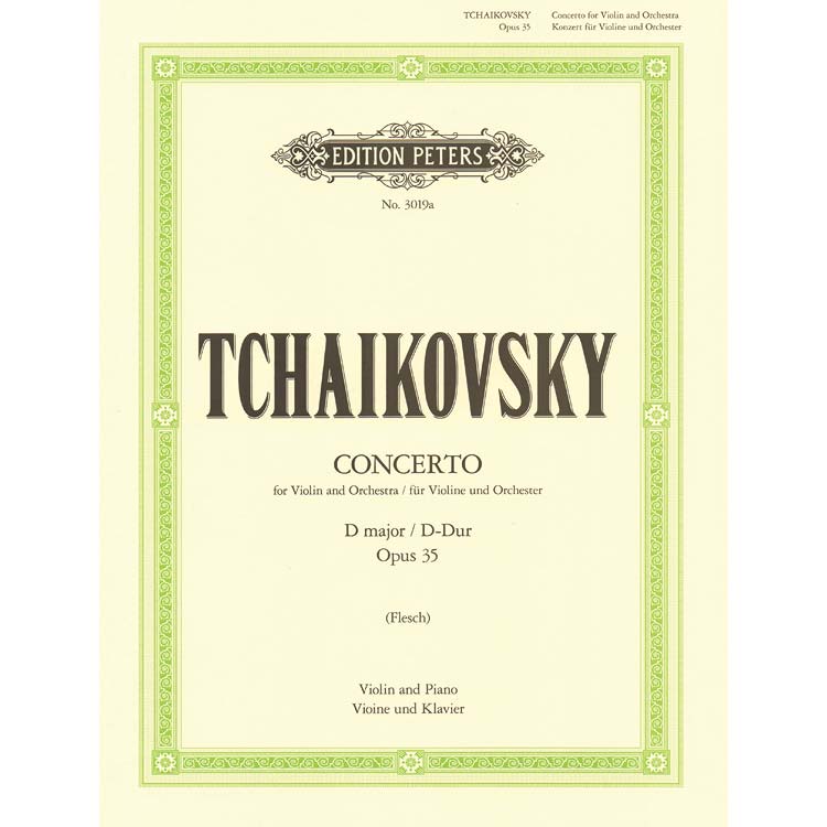 Concerto in D Major opus 35; Pyotr Ilyich Tchaikovsky (C. F. Peters)