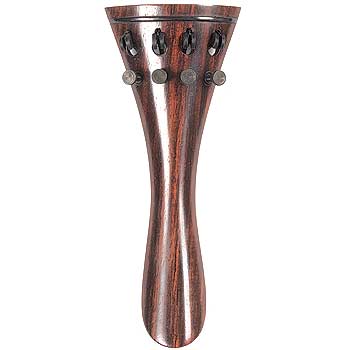 Harmonie French Model Violin Tailpiece, 108mm, Rosewood with Tuners