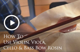 How To Use Violin, Viola, Cello & Bass Bow Rosin